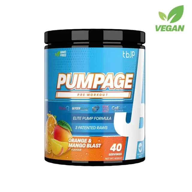Trained by JP Pumpage stim-fri pre workout 10 g scoop