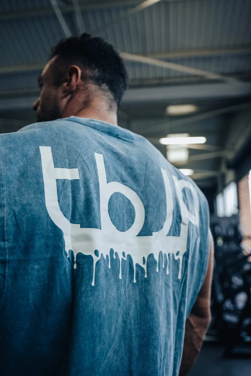 Trained by JP Drip Logo Vest tanktop blå-grøn bomuld