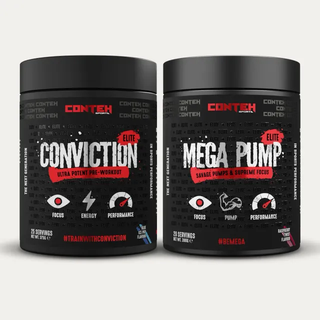 Conteh Sports Pre-Workout Stack Conviction Mega Pump