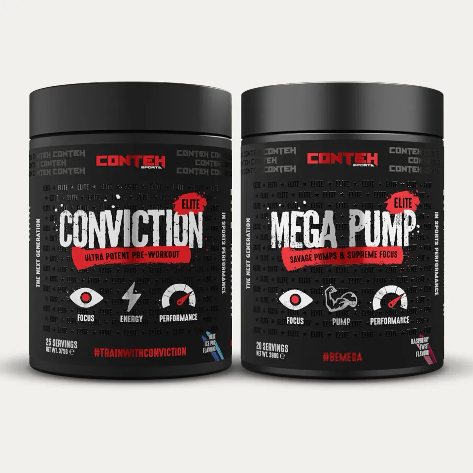 Conteh Sports Pre-Workout Stack Conviction Mega Pump
