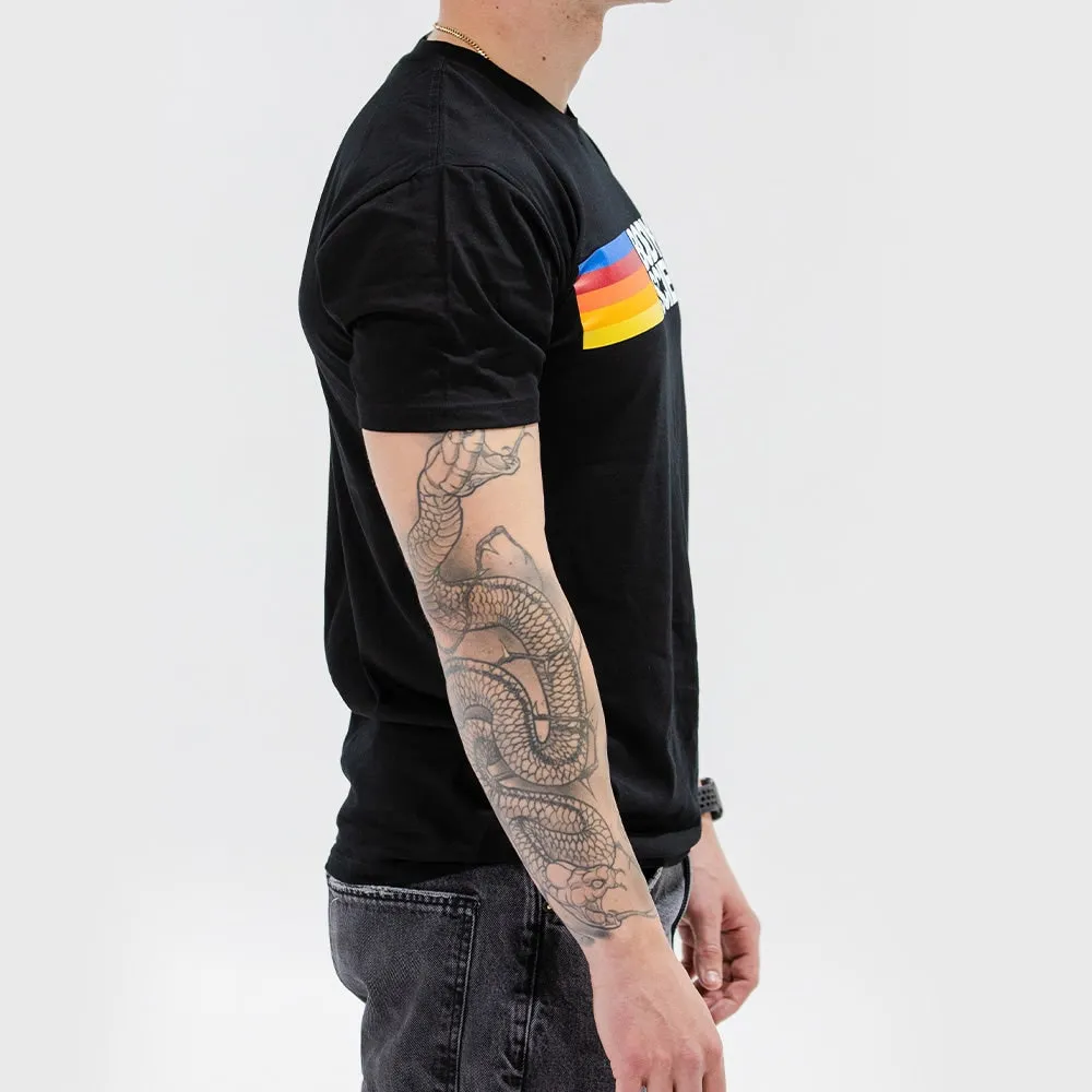 BSc Coast Tee t-shirt sort med striber
