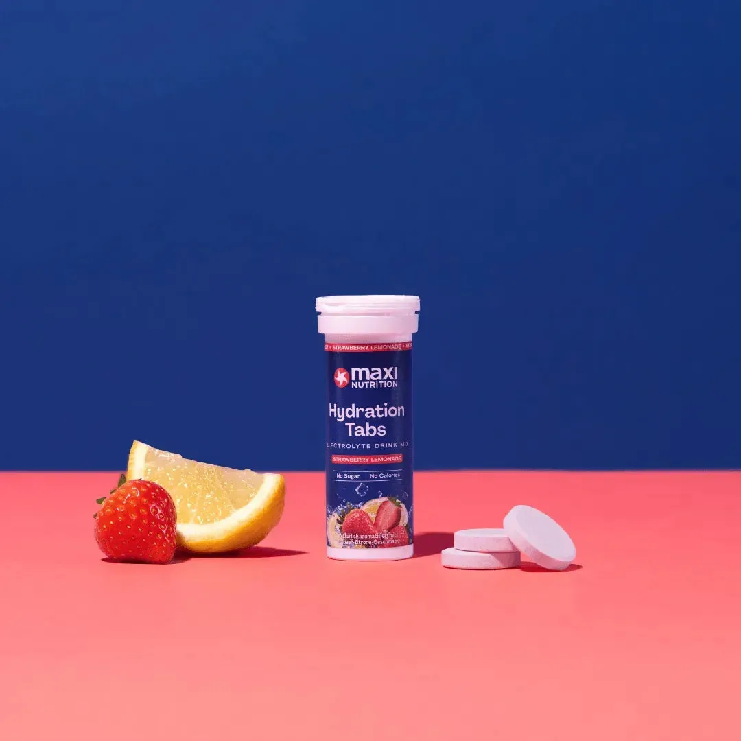 MaxiNutrition Hydration brusetabletter strawberry lemonade 10 stk