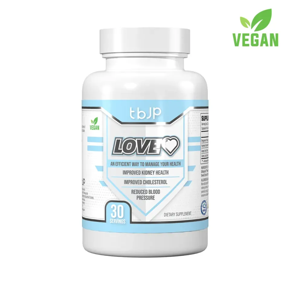Trained by JP Love-Heart kapsler bergamot ubiquinol