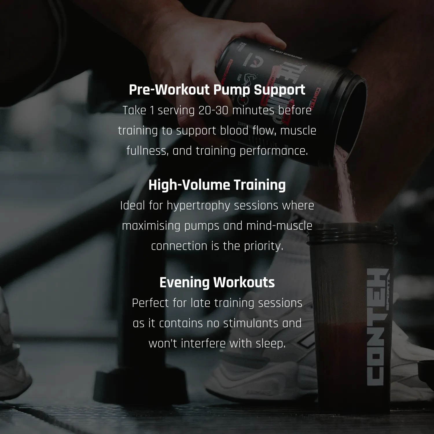 Conteh Sports The Pump pre-workout cherry pumpformel