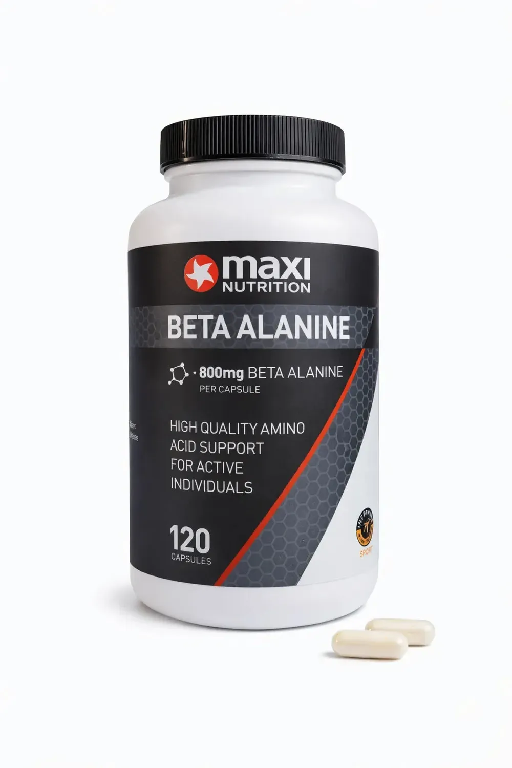 MaxiNutrition Beta Alanine 800mg kapsler 120 stk præstation