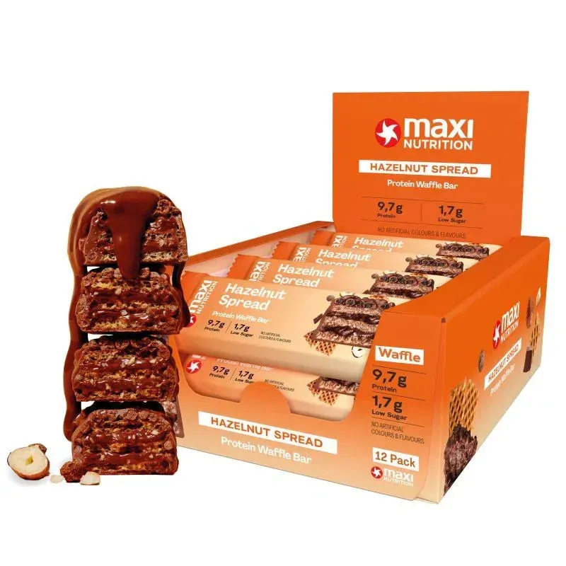 MaxiNutrition Waffle Proteinbar Double Milk 12x39g