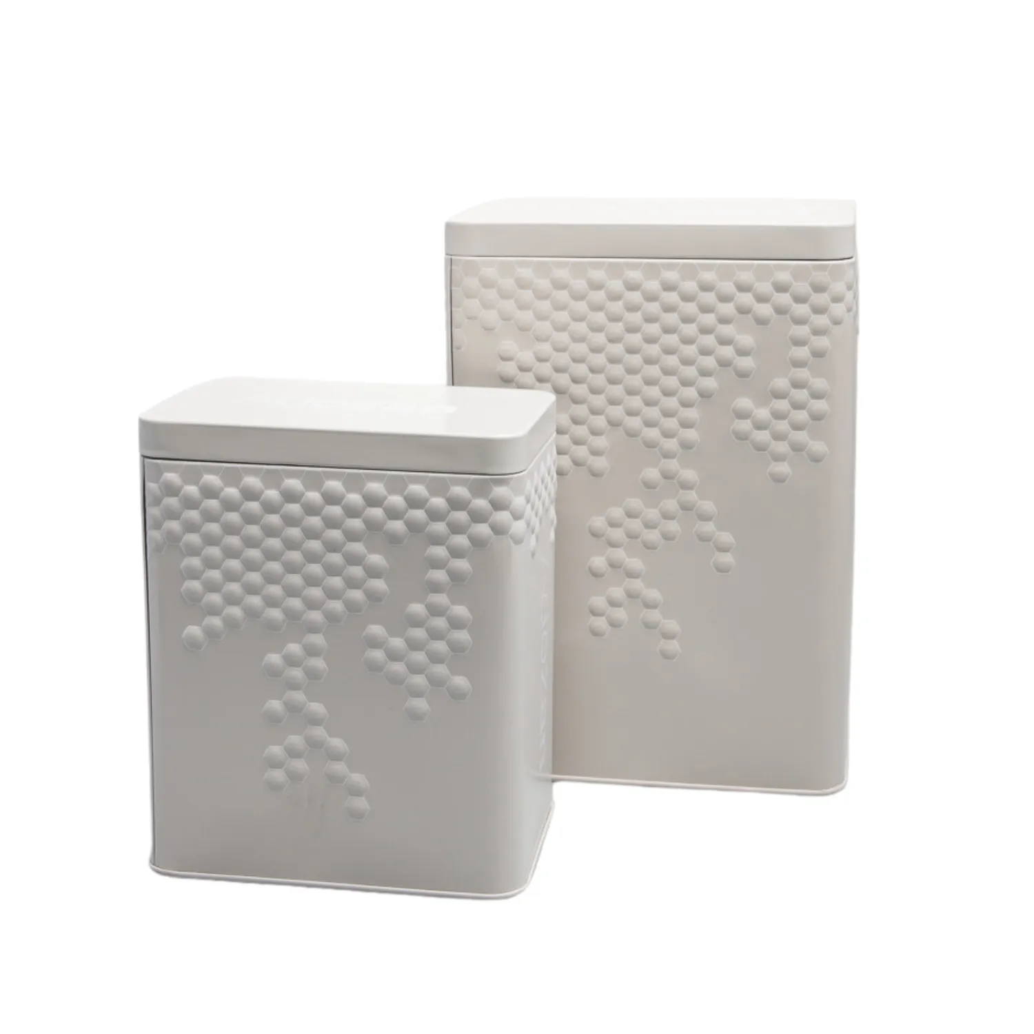 Adozan opbevaringsboks 1 kg beige metal