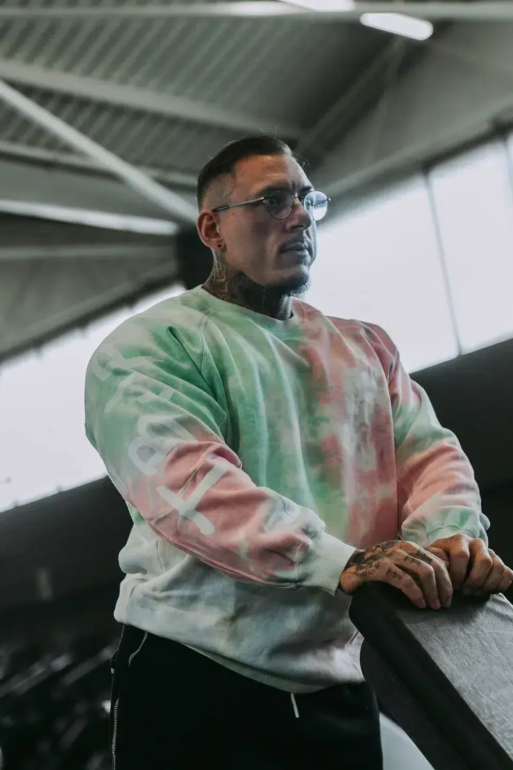 Trained by JP Sweater tie dye pastel multicolour