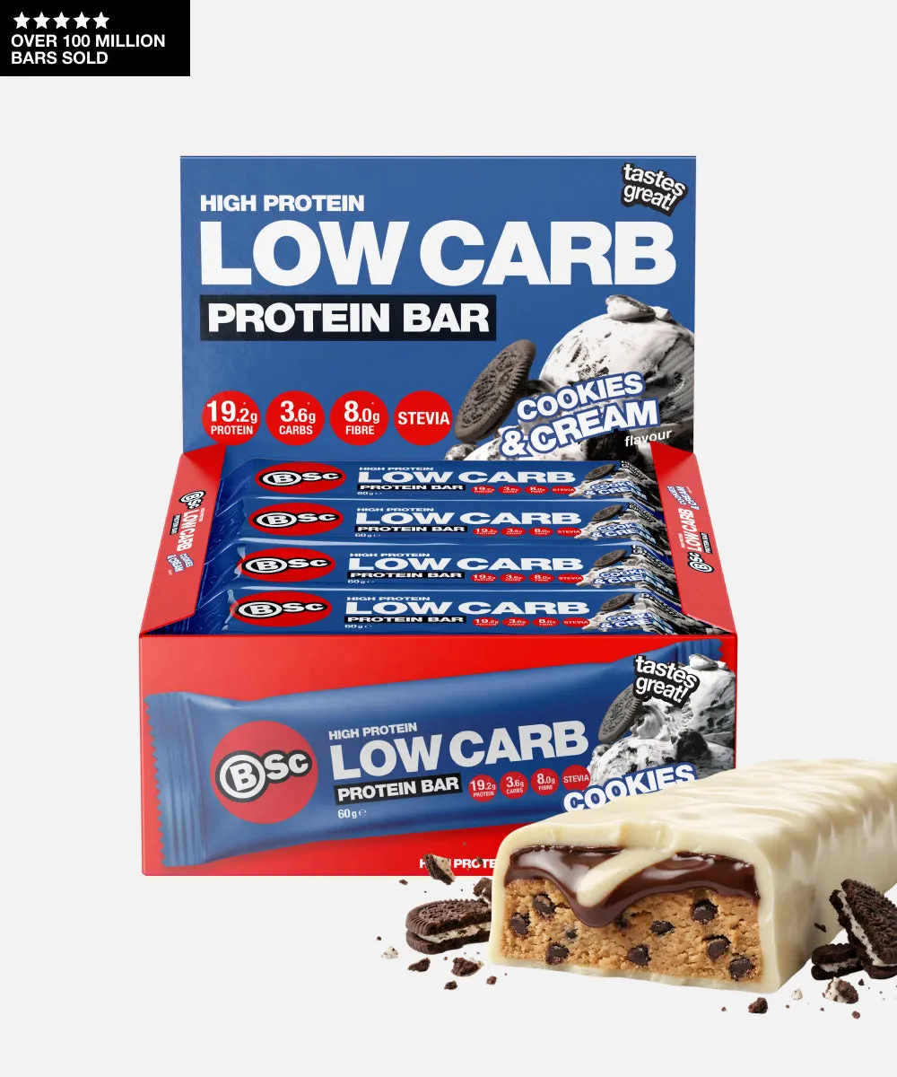 BSc High Protein Low Carb Bar 12 pak proteinbar 60g lowcarb