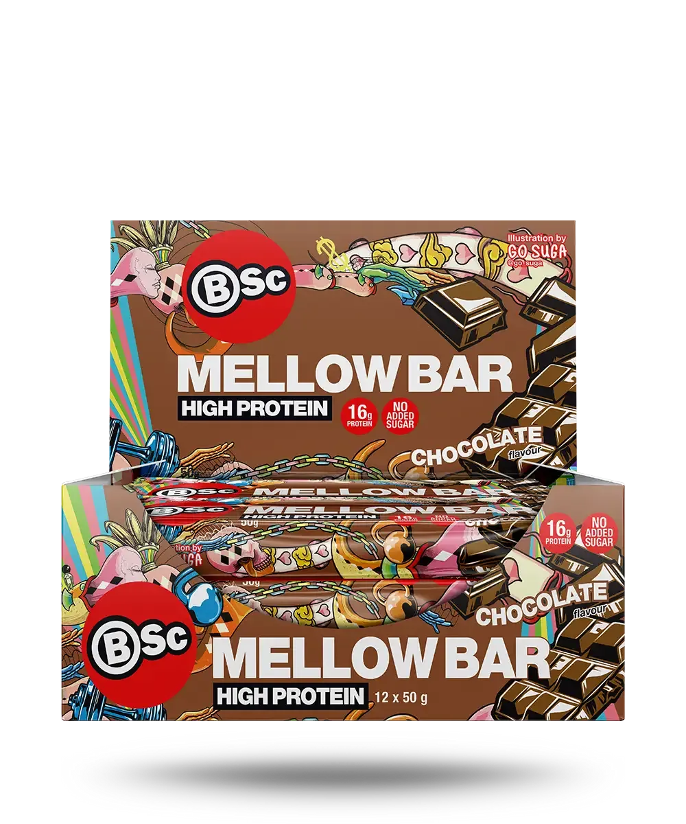 BSc Mellow Proteinbar Chocolate 16g Protein Uden Tilsat Sukker