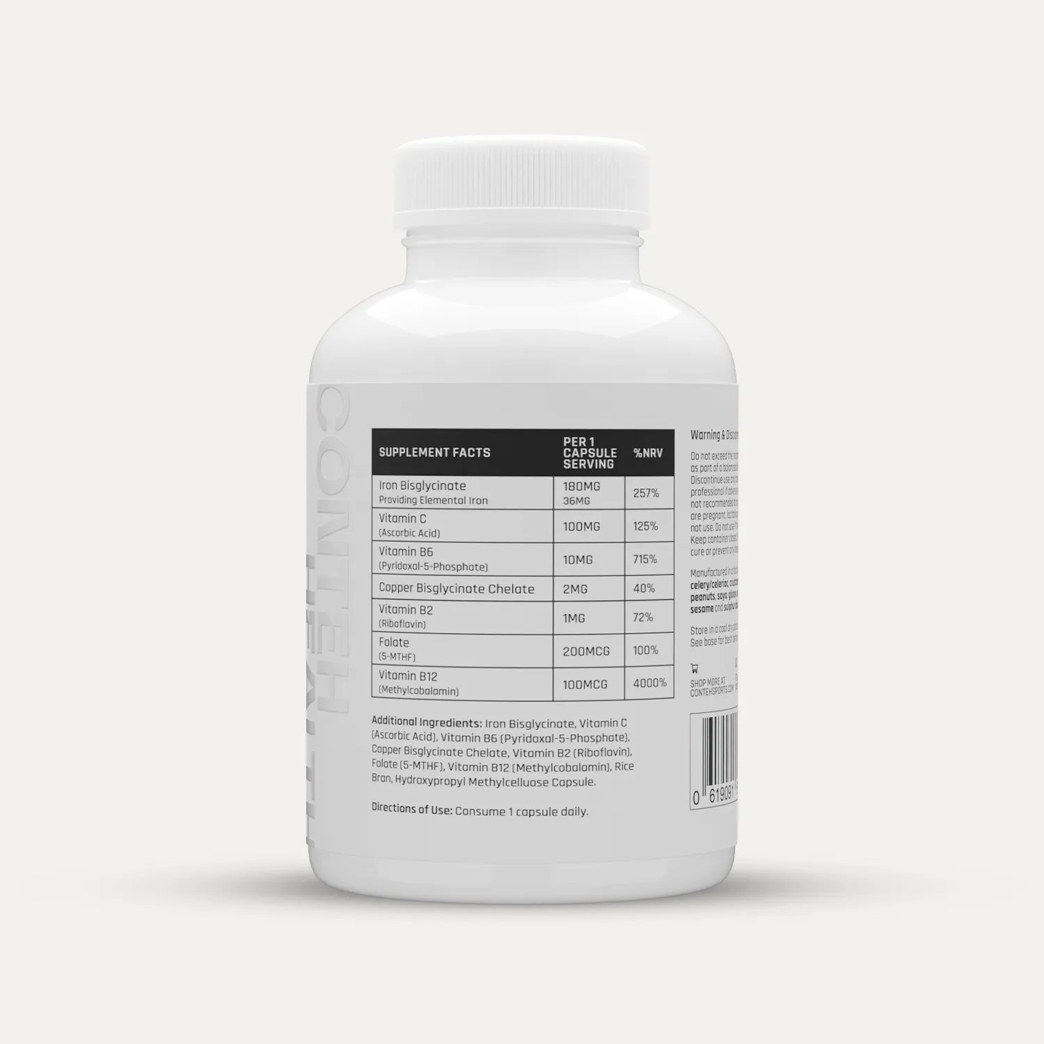 Conteh Sports Iron+ jernkapsler 36mg daglig dosis