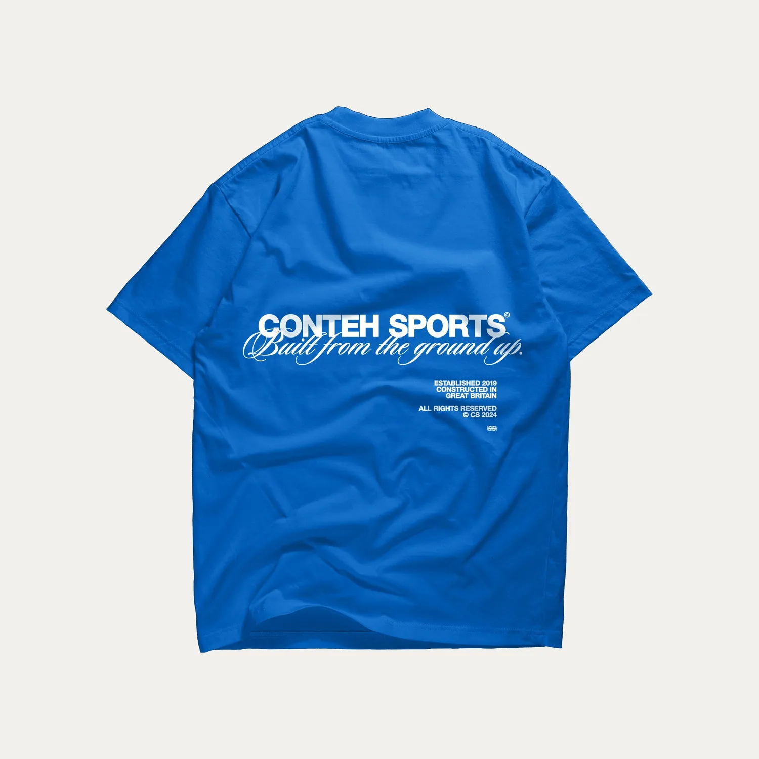 Conteh Sports Basics T-shirt Royal Blue oversized bomuld