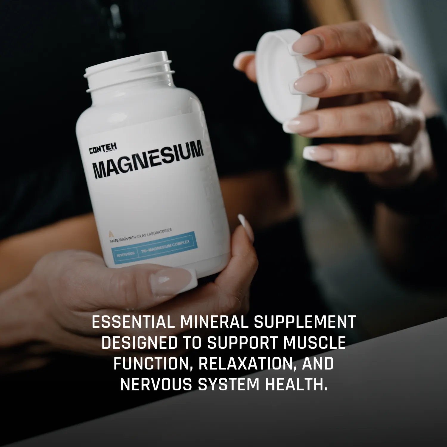 Conteh Sports Magnesium kapsler 3 former 251mg