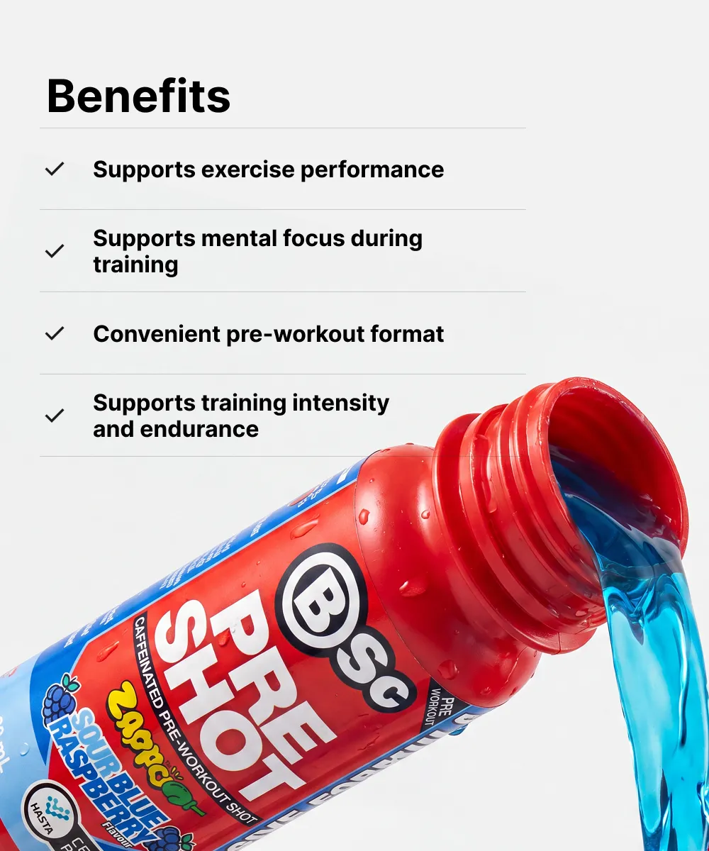 BSc Pre-Workout Shot energishot 60ml sour cola