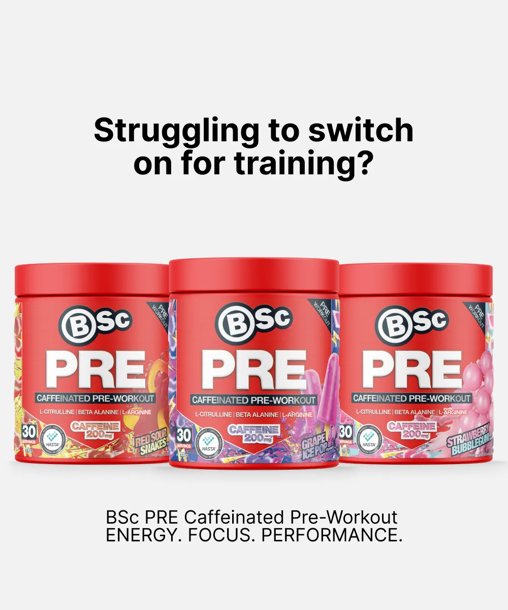 BSc PRE Pre-Workout Pulver 300g Red Sour Snakes Koffein