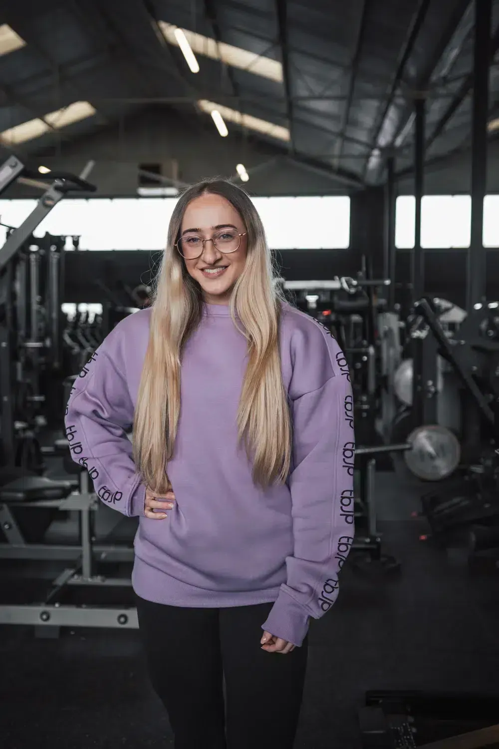 Trained by JP Sweater sweatshirt lilla broderet logo