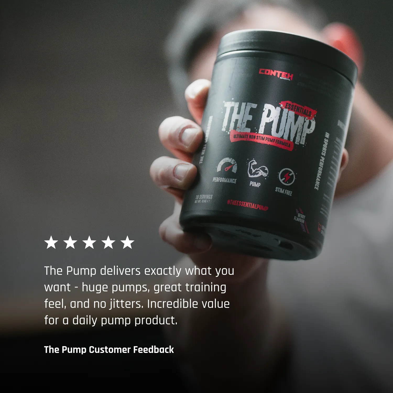 Conteh Sports The Pump pre-workout cherry pumpformel