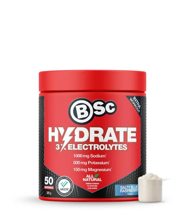 BSc Hydrate Elektrolytpulver Salty Blue Raspberry 325g natrium