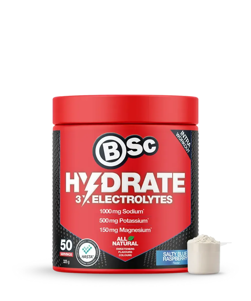 BSc Hydrate Elektrolytpulver Salty Blue Raspberry 325g natrium