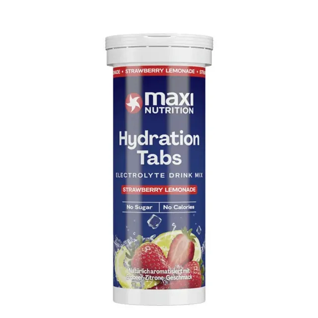 MaxiNutrition Hydration brusetabletter strawberry lemonade 10 stk
