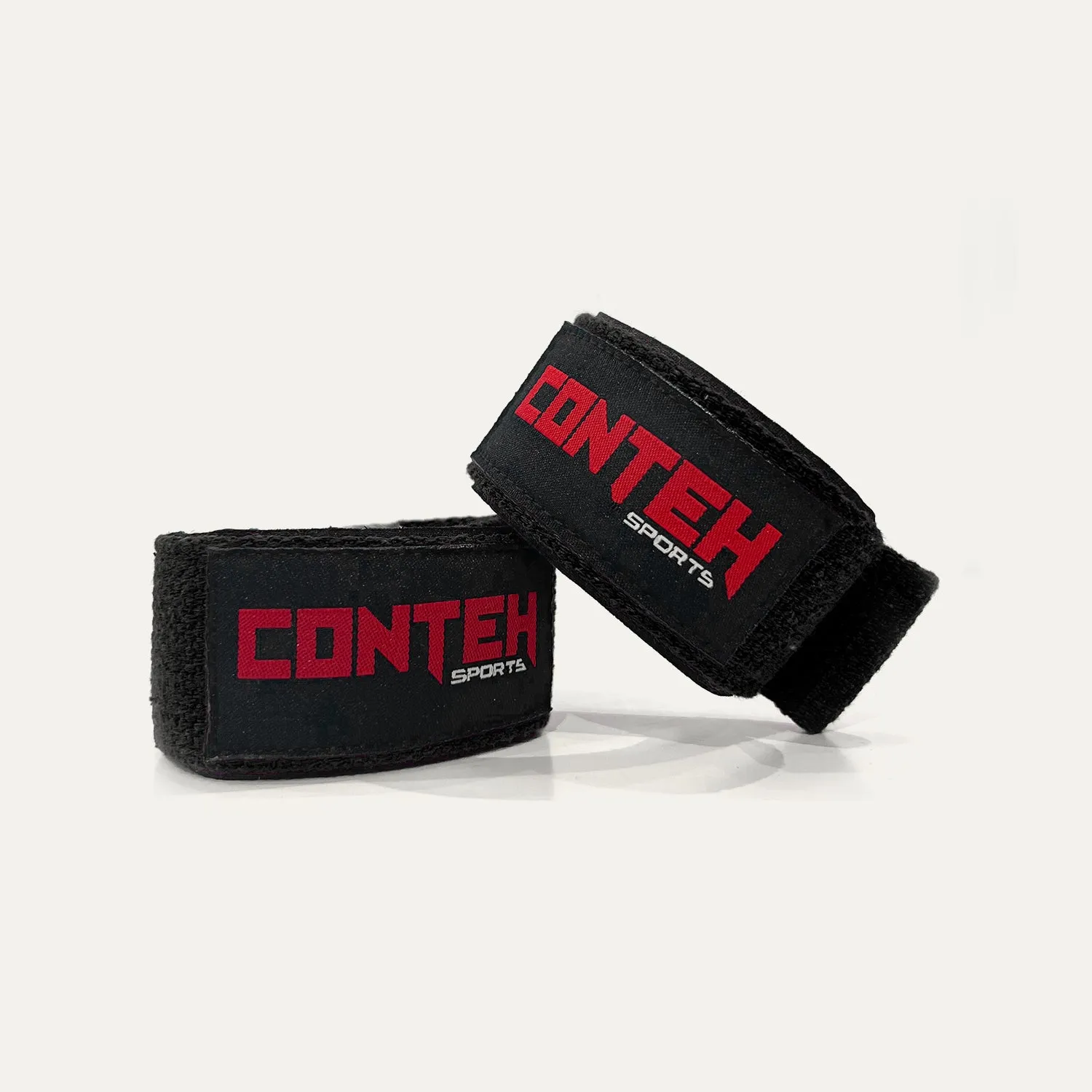 Conteh Sports Lifting Straps træningsstropper Sort bomuld