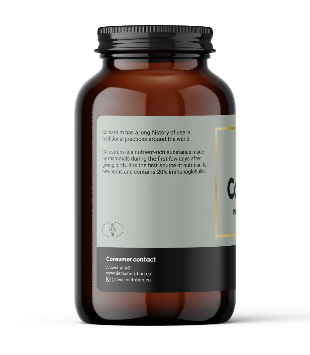 DENSE Kolostrum colostrumpulver 20% IgG uden fyldstoffer