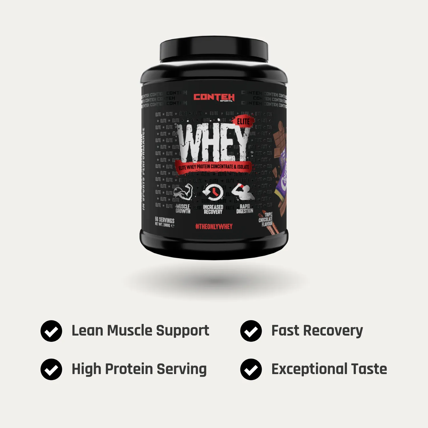 Conteh Sports Whey Elite proteinpulver Vanilje 20,2g
