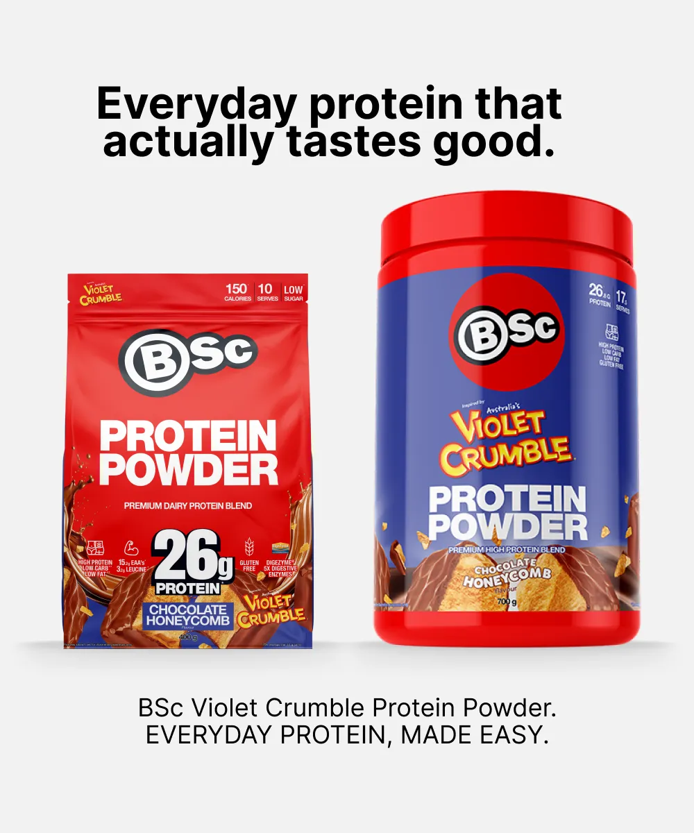 BSc Violet Crumble Proteinpulver Chocolate Honeycomb 400g
