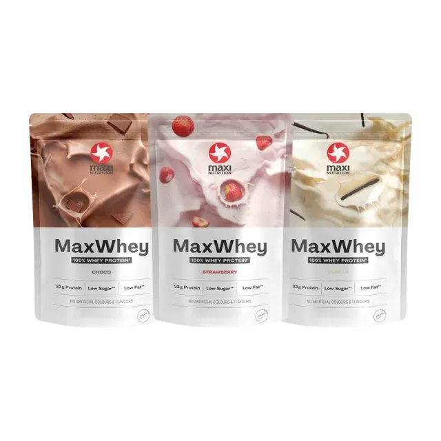 MaxiNutrition MaxWhey proteinpulver chokolade 7g BCAA
