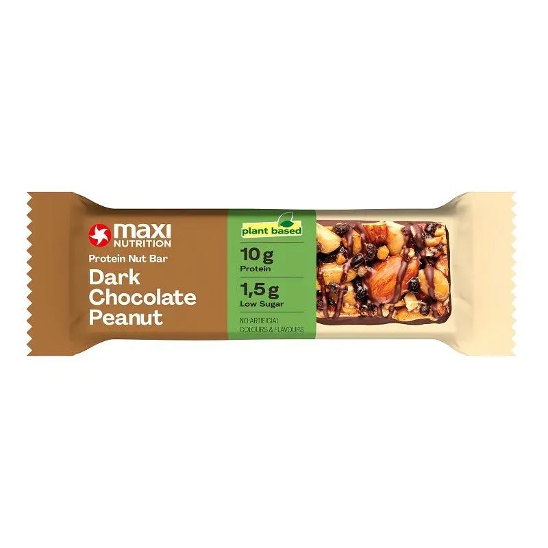 MaxiNutrition Protein Nut Bar proteinbar dark chocolate peanut 46g