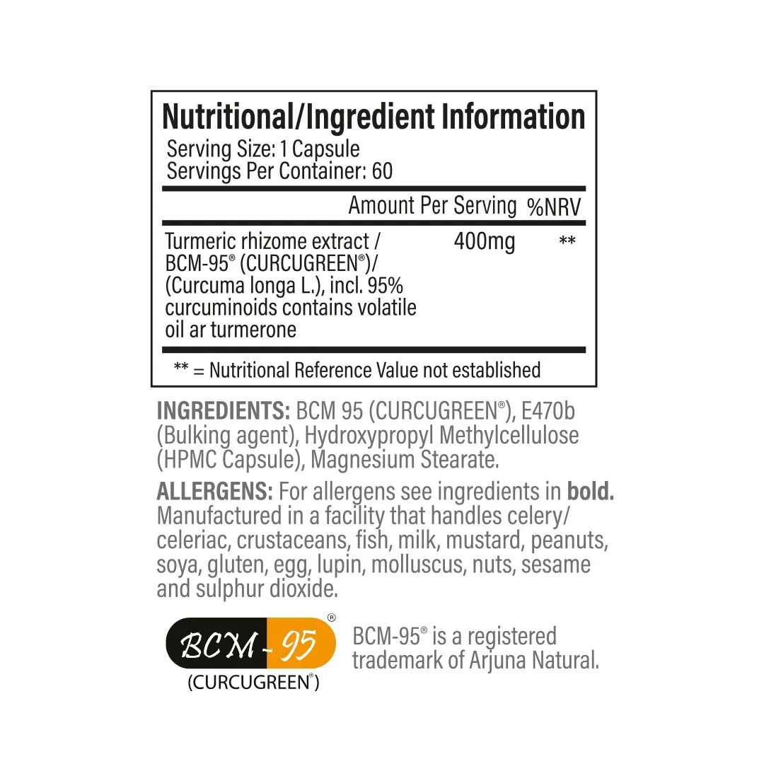 Trained by JP Cure-Coming curcumin kapsler BCM-95