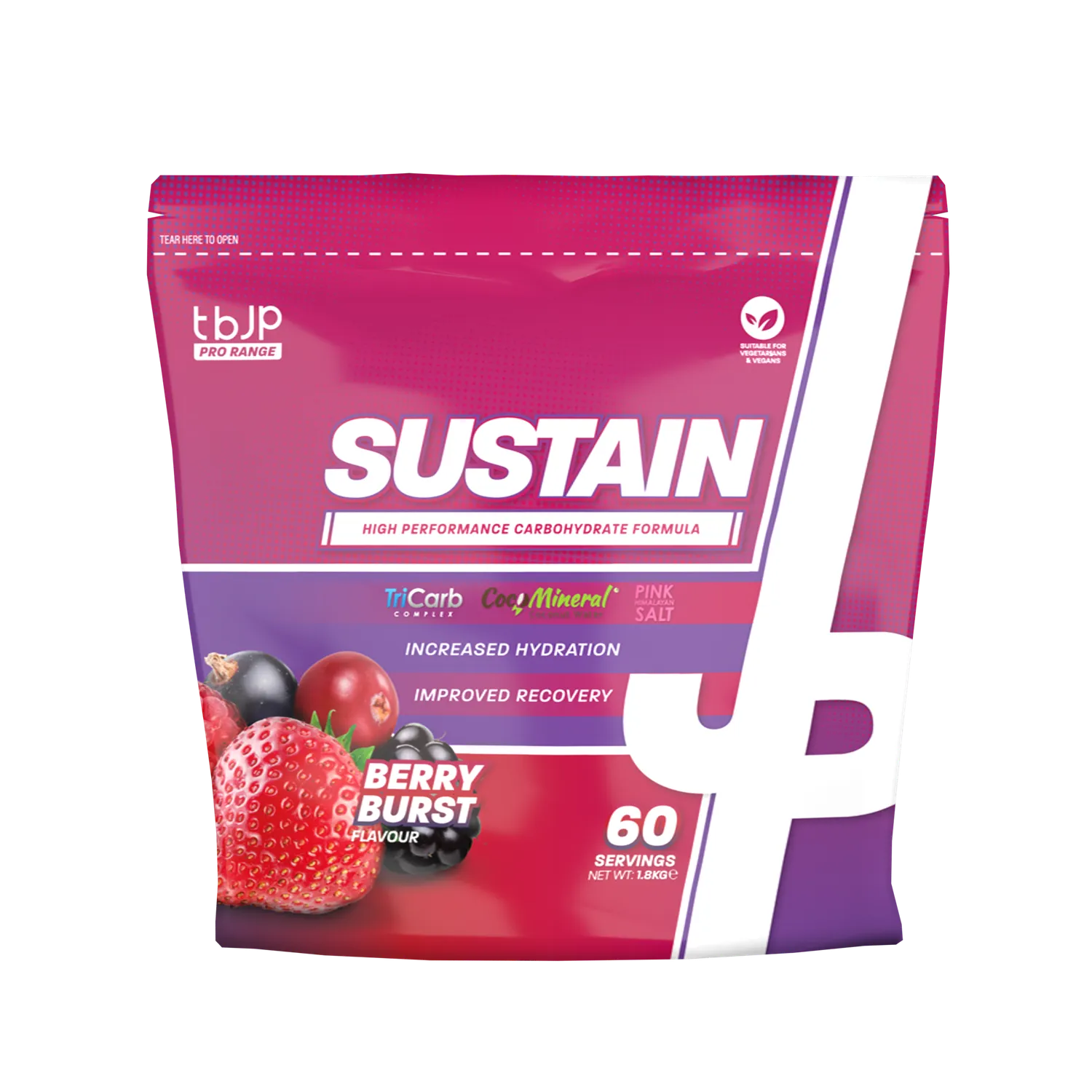 Trained by JP Sustain kulhydratpulver 1,8 kg