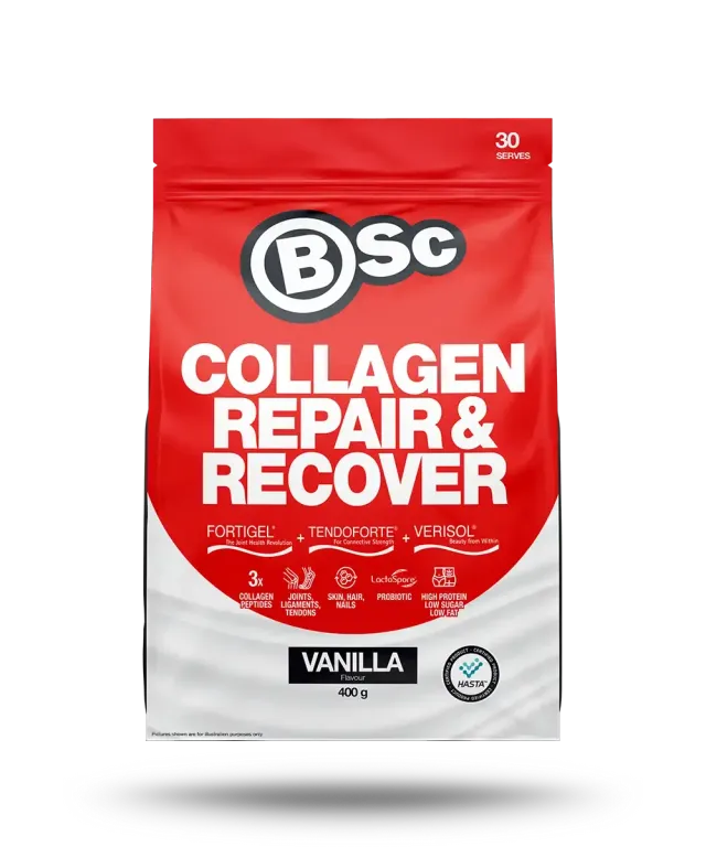 BSc Supplements Collagen Repair Recover pulver 400g Vanilla