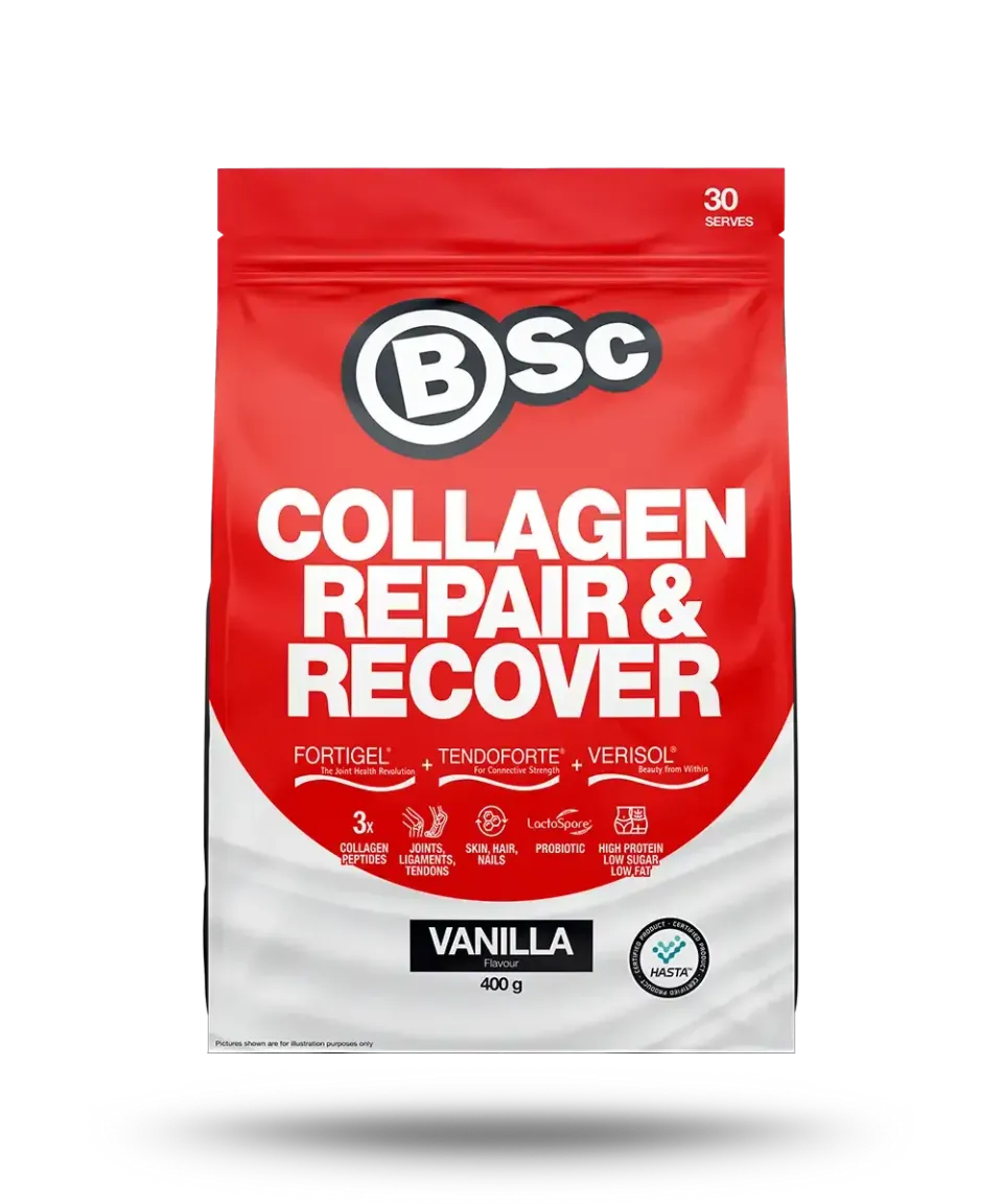 BSc Supplements Collagen Repair Recover pulver 400g Vanilla
