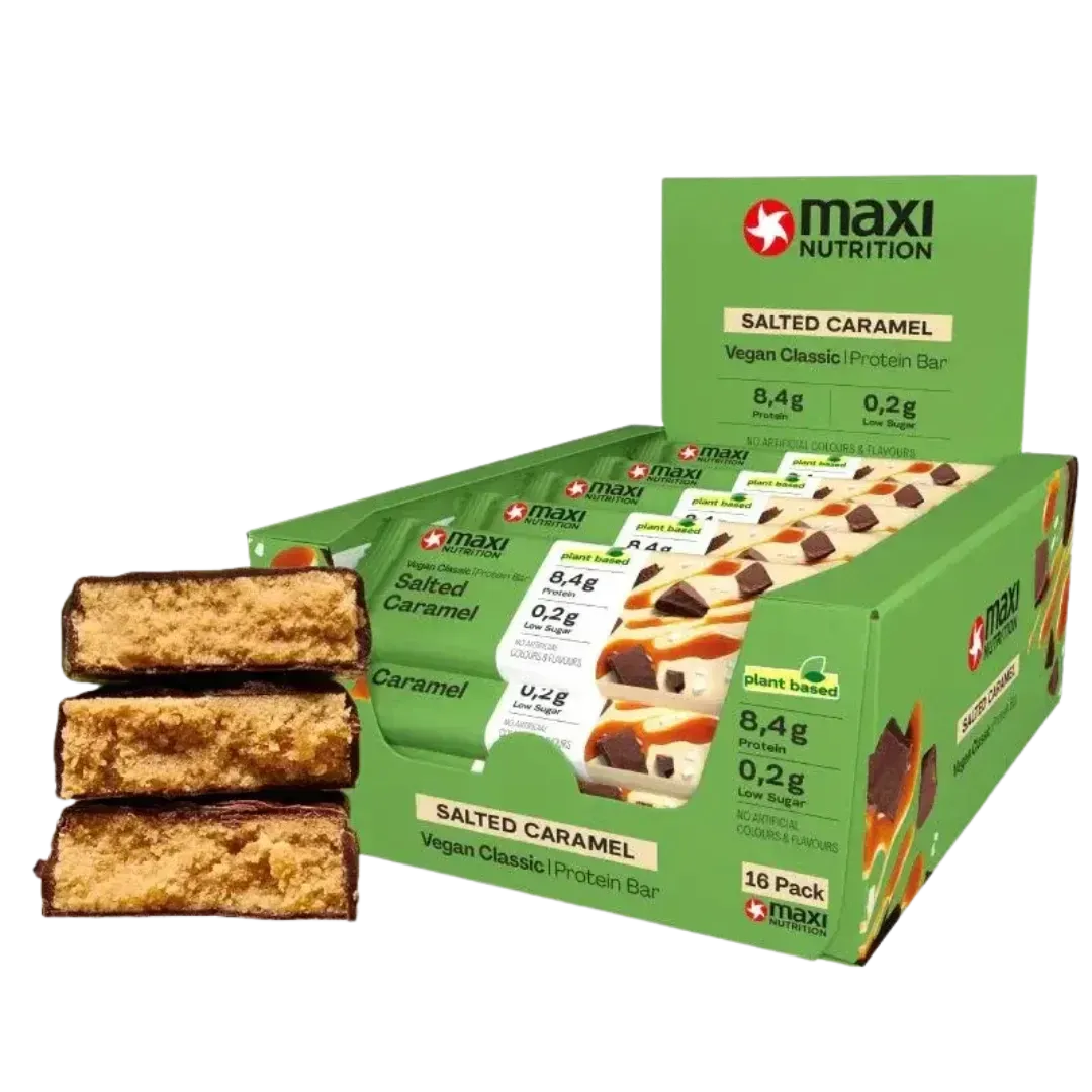 MaxiNutrition Classic Vegansk Proteinbar Salted Caramel 16x35g