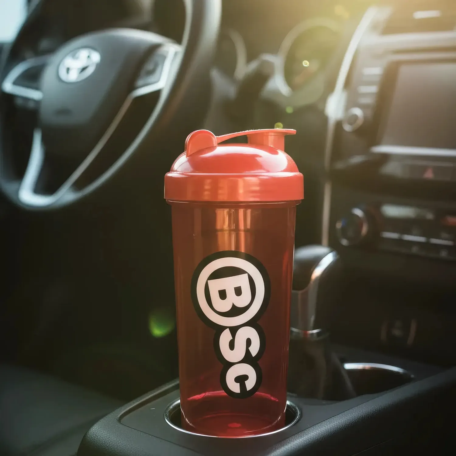 BSc Red Shaker shaker 700 ml rød med mix-hjul