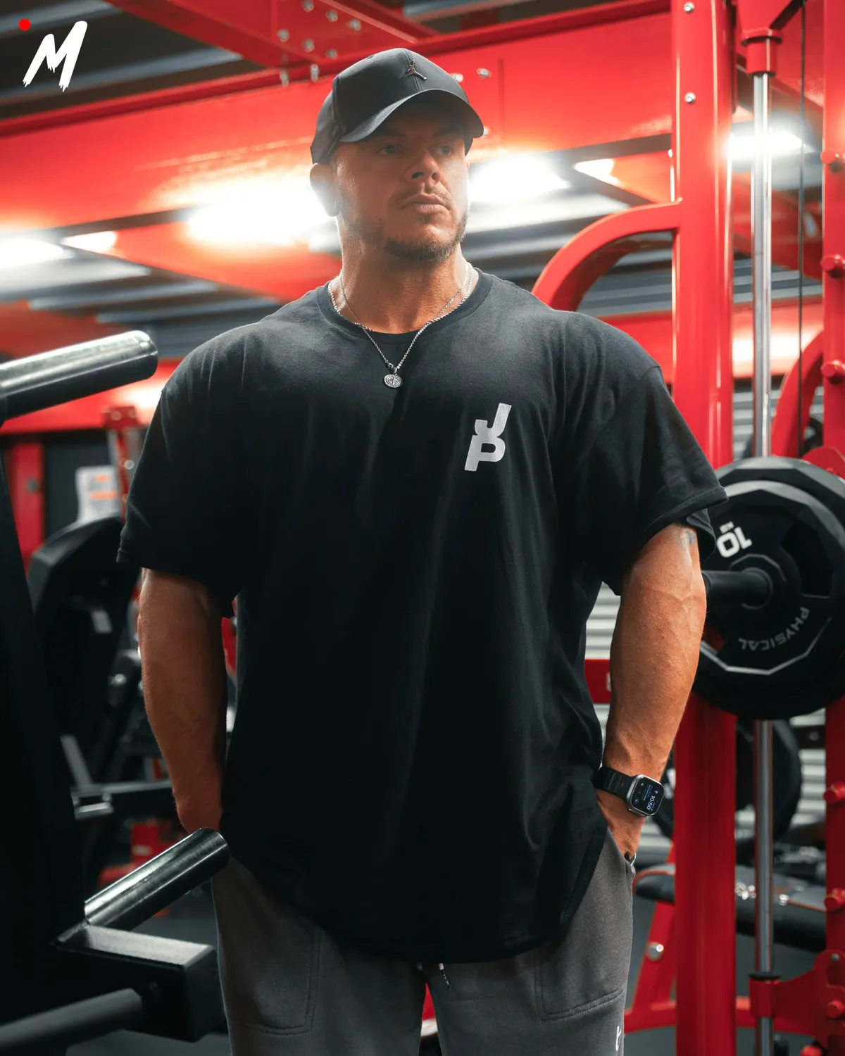 Trained by JP DNFM t-shirt sort kraftig bomuld
