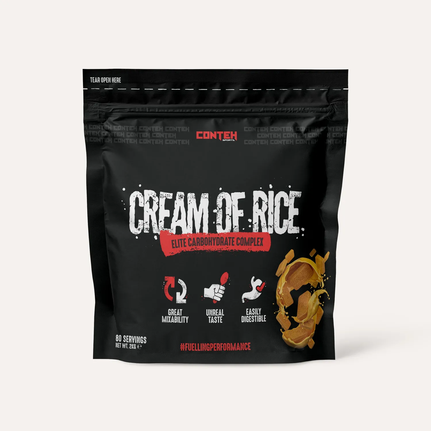 Conteh Sports Cream of Rice kulhydrat Salted Caramel