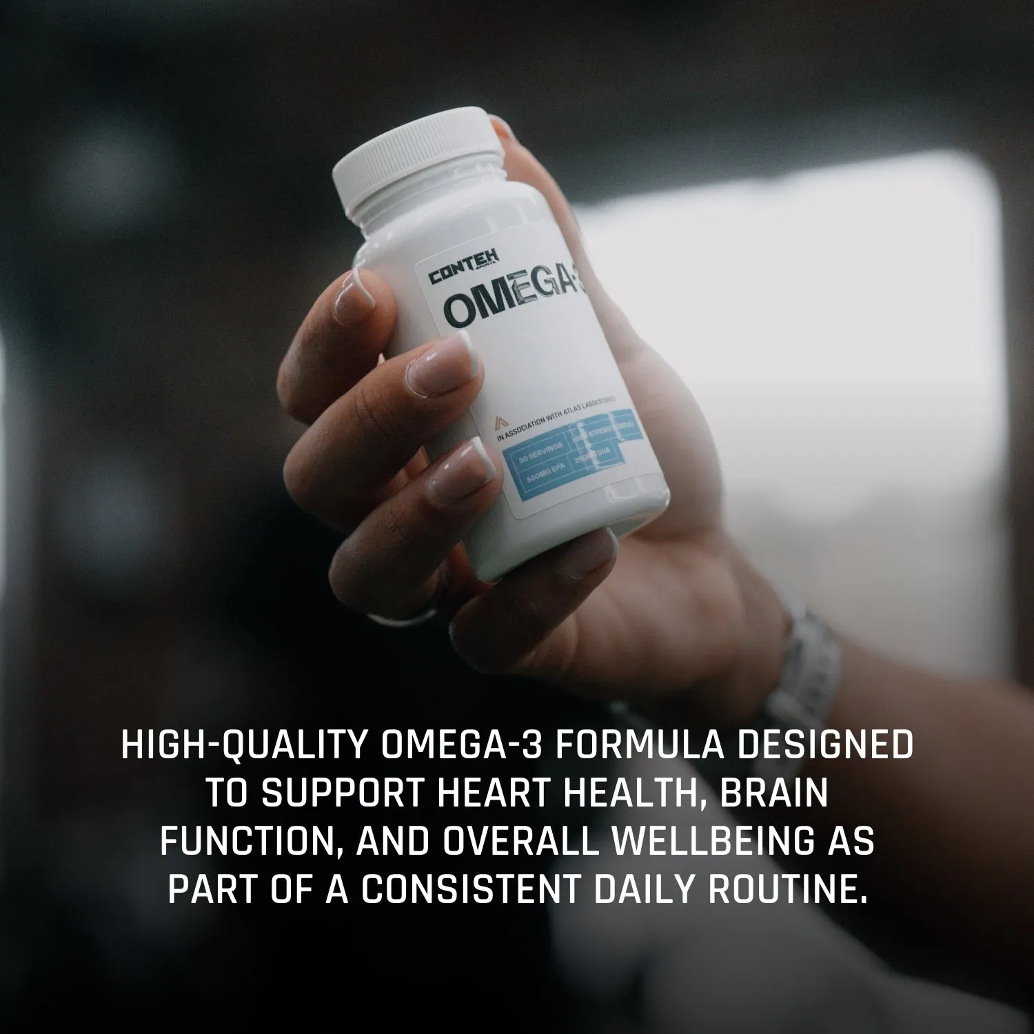 Conteh Sports Omega-3 fiskeolie kapsler 30 portioner 800 mg