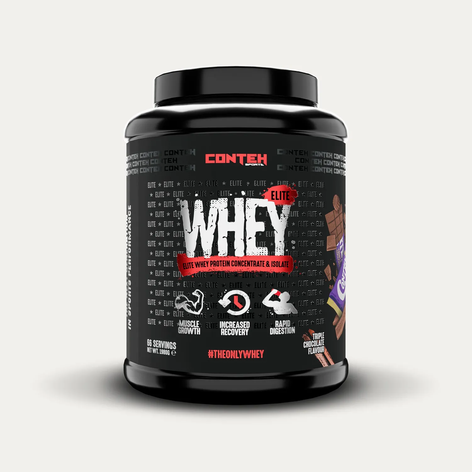 Conteh Sports Whey Elite valleprotein Caramel Biscuit 20g protein