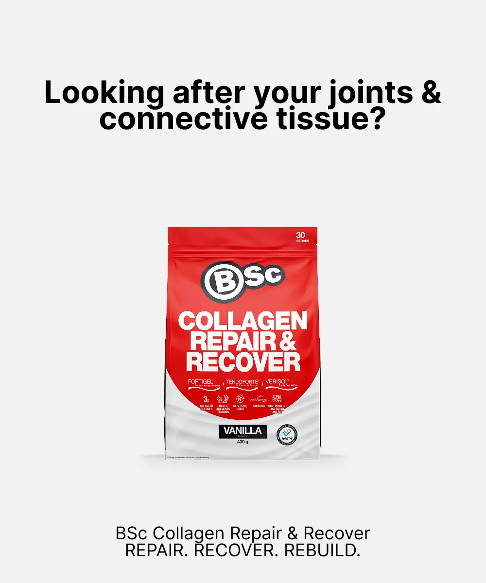 BSc Supplements Collagen Repair Recover pulver 400g Vanilla