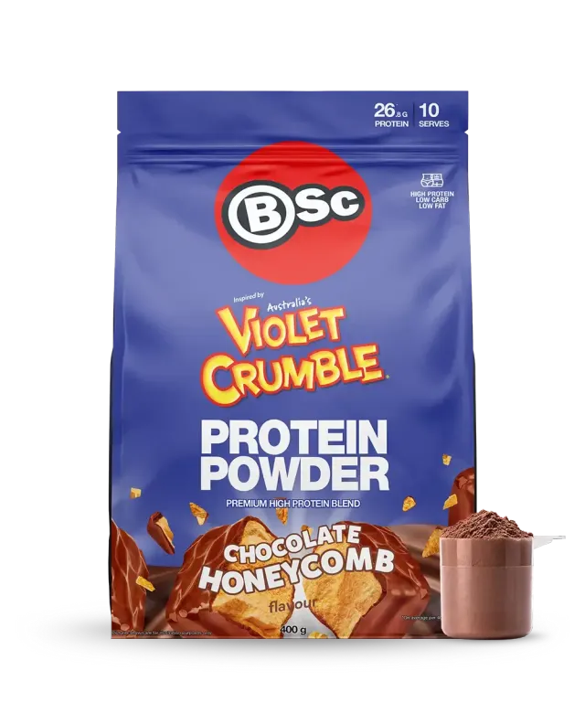 BSc Violet Crumble Proteinpulver Chocolate Honeycomb 400g
