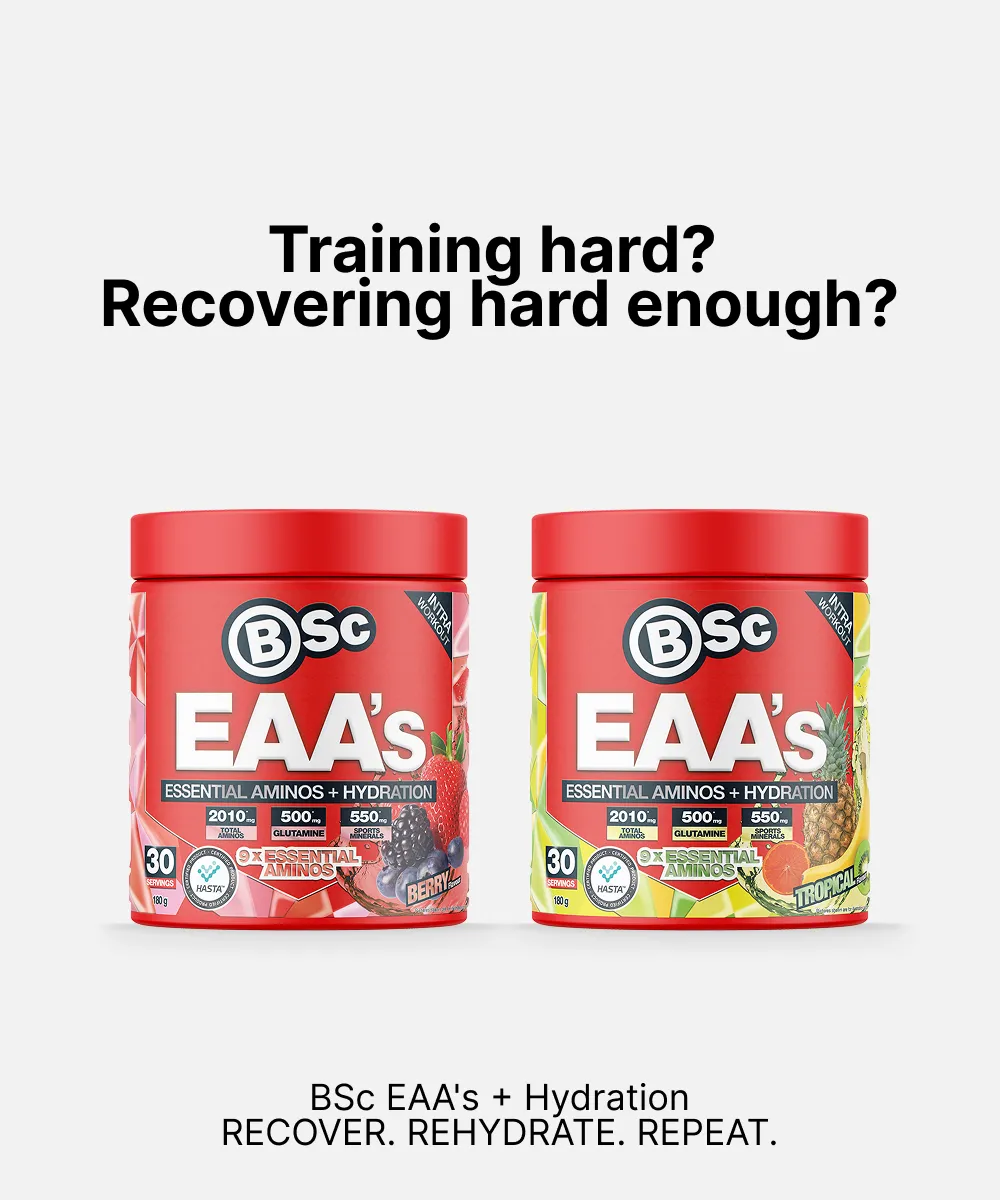 BSc EAA + Hydration EAA pulver Tropical 180g elektrolyt