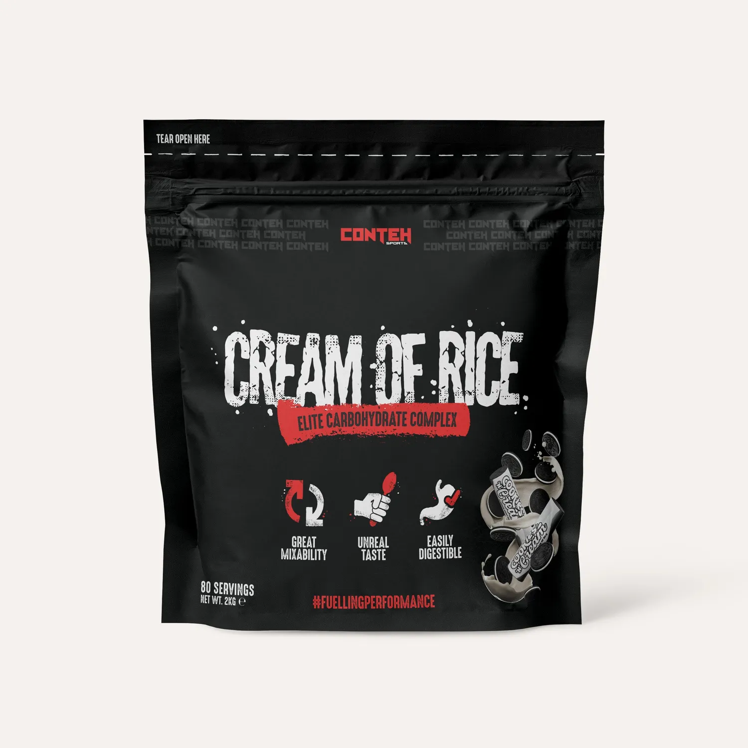 Conteh Sports Cream of Rice kulhydrat Salted Caramel