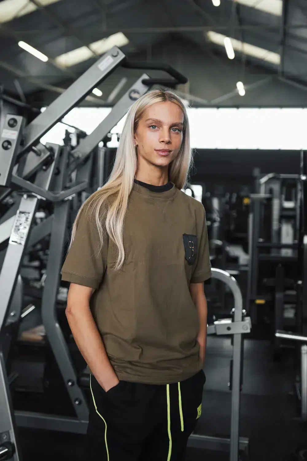 Trained by JP Shield T-shirt oliven 100% bomuld