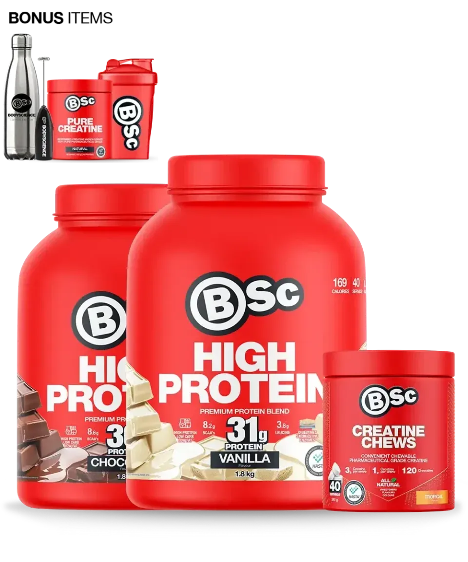 BSc High Protein Bundle Large proteinpulver 2 stk chokolade