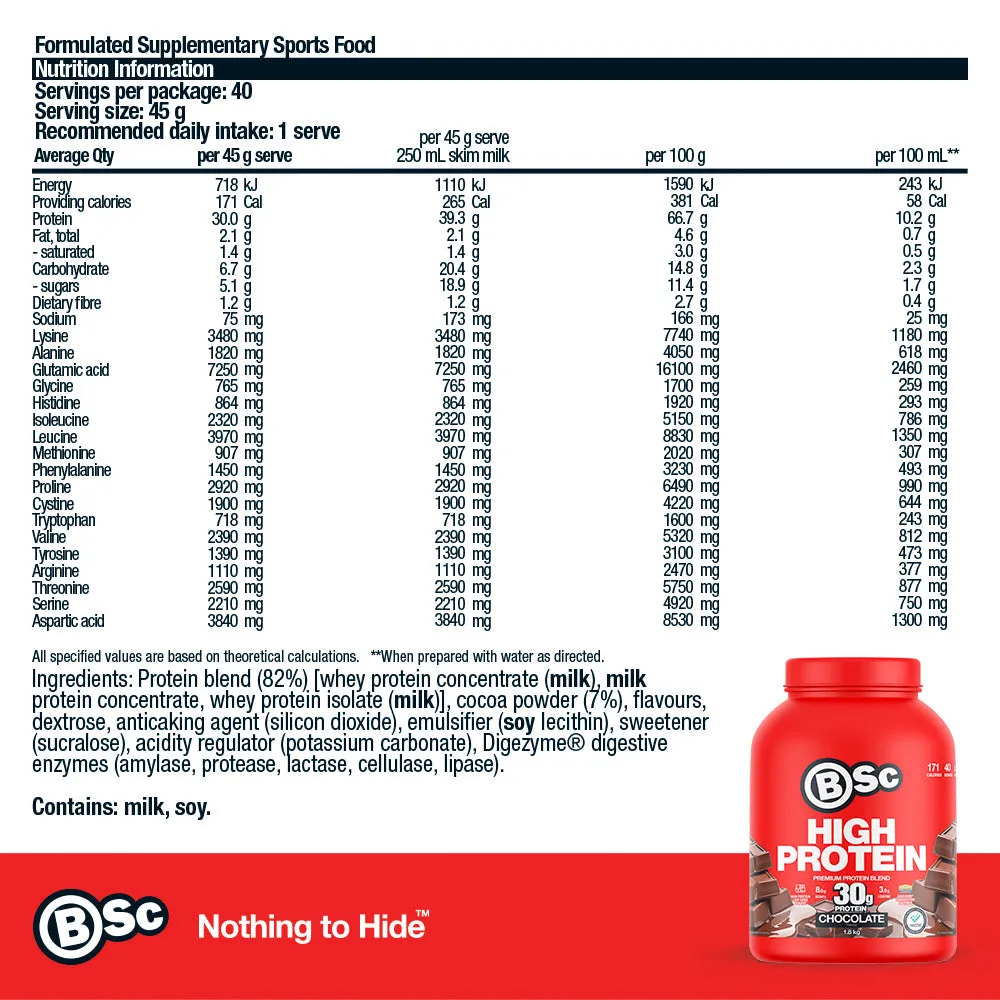 BSc High Protein Bundle proteinpulver vanilje med kreatin