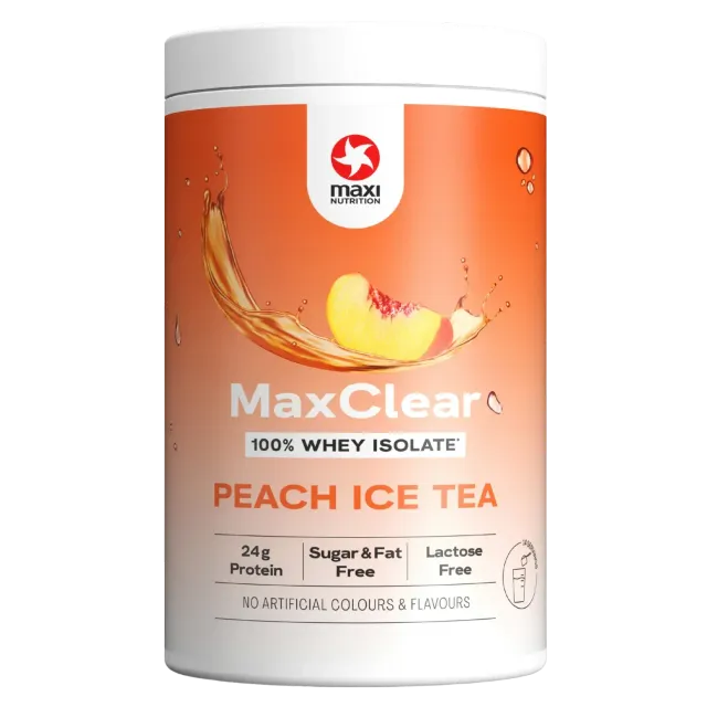 MaxiNutrition MaxClear clear whey isolate peach iced tea 420g