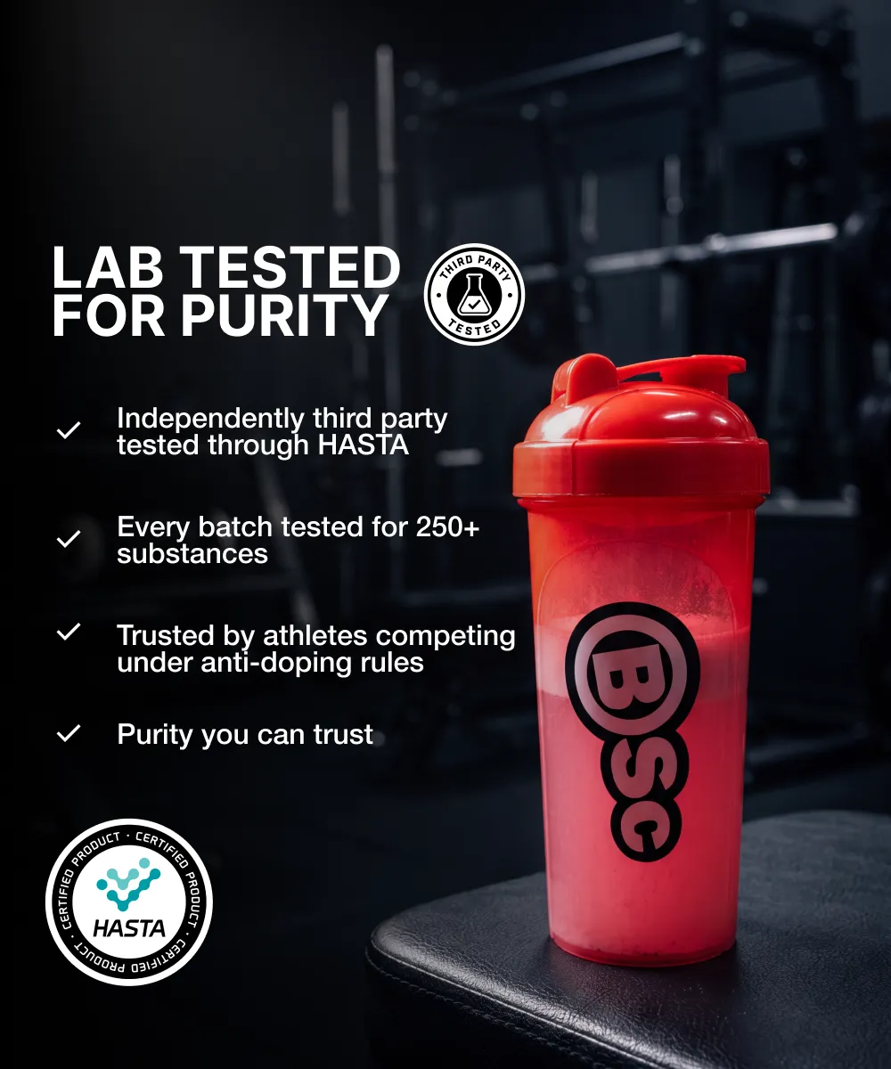 BSc PUMP Non-Stim pre-workout 300g blue sour straps