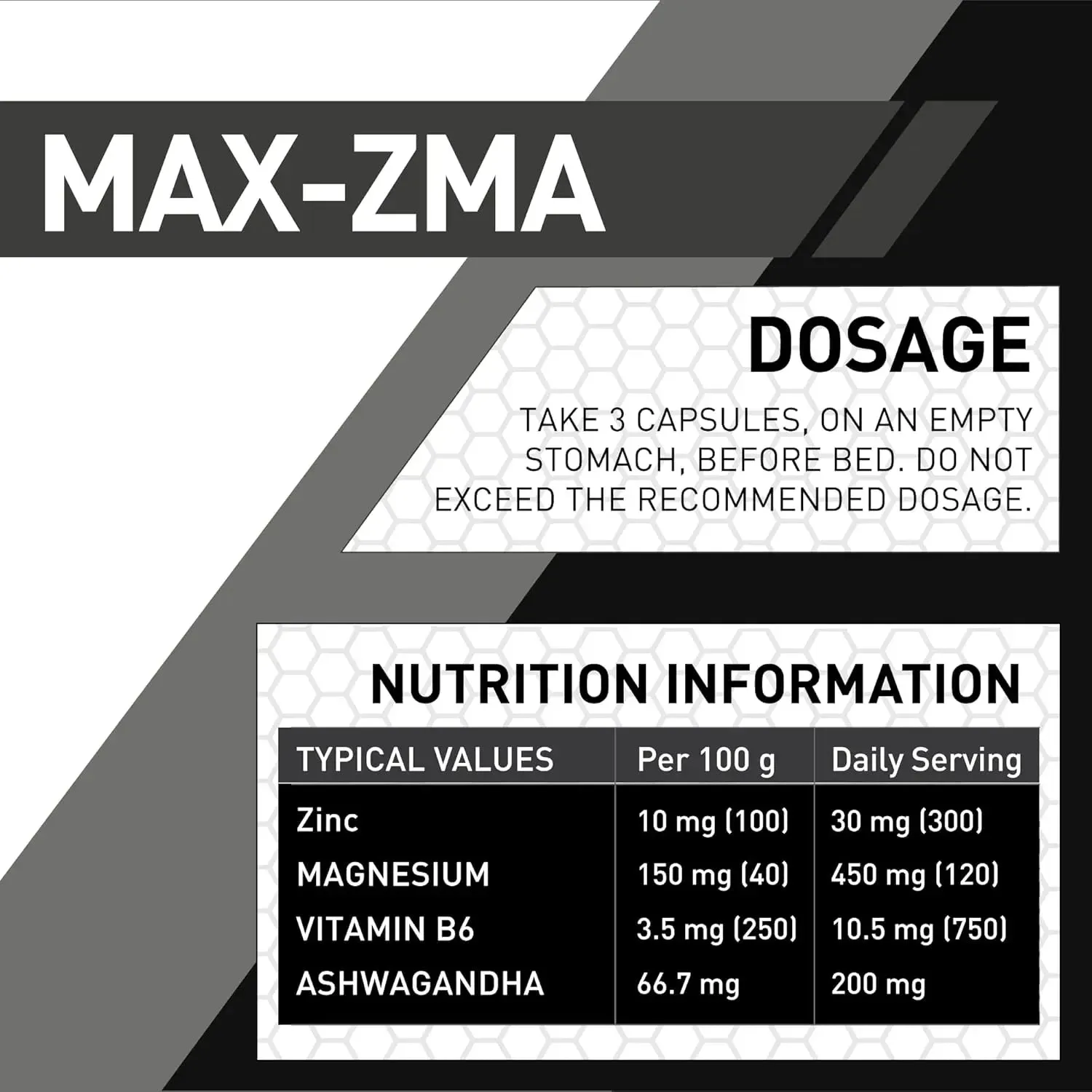 MaxiNutrition Max-ZMA ZMA kapsler 90 stk nat-restitution